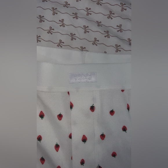 SKIMS 🍓🍓Cotton Rib Tank Size M loose Rib Boxer Size S - Picture 6 of 11